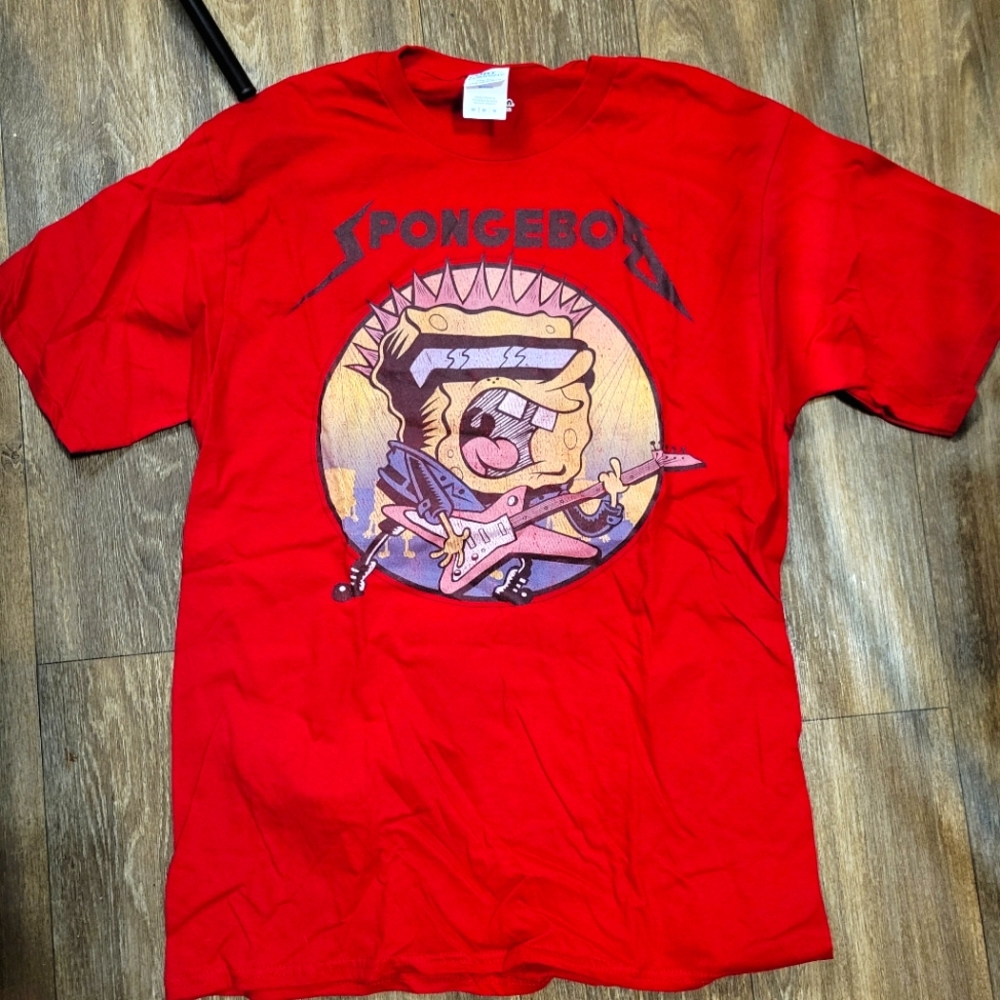 Spongebob metal tshirt